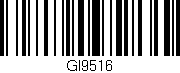 Código de barras (EAN, GTIN, SKU, ISBN): 'GI9516'