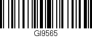 Código de barras (EAN, GTIN, SKU, ISBN): 'GI9565'