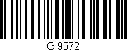 Código de barras (EAN, GTIN, SKU, ISBN): 'GI9572'