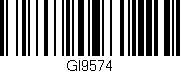 Código de barras (EAN, GTIN, SKU, ISBN): 'GI9574'