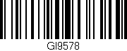 Código de barras (EAN, GTIN, SKU, ISBN): 'GI9578'
