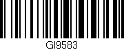 Código de barras (EAN, GTIN, SKU, ISBN): 'GI9583'