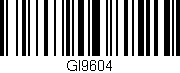 Código de barras (EAN, GTIN, SKU, ISBN): 'GI9604'