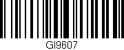 Código de barras (EAN, GTIN, SKU, ISBN): 'GI9607'
