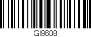 Código de barras (EAN, GTIN, SKU, ISBN): 'GI9608'