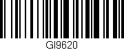 Código de barras (EAN, GTIN, SKU, ISBN): 'GI9620'