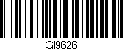 Código de barras (EAN, GTIN, SKU, ISBN): 'GI9626'