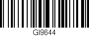 Código de barras (EAN, GTIN, SKU, ISBN): 'GI9644'