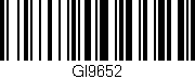 Código de barras (EAN, GTIN, SKU, ISBN): 'GI9652'