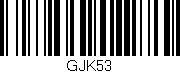 Código de barras (EAN, GTIN, SKU, ISBN): 'GJK53'