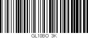 Código de barras (EAN, GTIN, SKU, ISBN): 'GL10BO/3K'