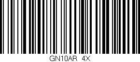 Código de barras (EAN, GTIN, SKU, ISBN): 'GN10AR/4X'