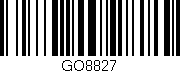 Código de barras (EAN, GTIN, SKU, ISBN): 'GO8827'