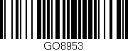 Código de barras (EAN, GTIN, SKU, ISBN): 'GO8953'