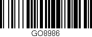 Código de barras (EAN, GTIN, SKU, ISBN): 'GO8986'