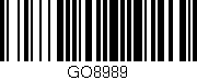 Código de barras (EAN, GTIN, SKU, ISBN): 'GO8989'