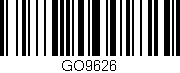 Código de barras (EAN, GTIN, SKU, ISBN): 'GO9626'