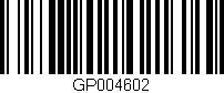 Código de barras (EAN, GTIN, SKU, ISBN): 'GP004602'