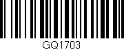 Código de barras (EAN, GTIN, SKU, ISBN): 'GQ1703'