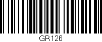 Código de barras (EAN, GTIN, SKU, ISBN): 'GR126'