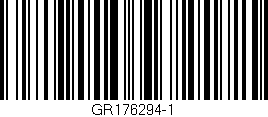Código de barras (EAN, GTIN, SKU, ISBN): 'GR176294-1'