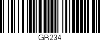 Código de barras (EAN, GTIN, SKU, ISBN): 'GR234'