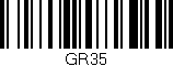 Código de barras (EAN, GTIN, SKU, ISBN): 'GR35'