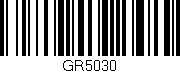 Código de barras (EAN, GTIN, SKU, ISBN): 'GR5030'