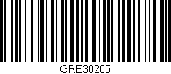 Código de barras (EAN, GTIN, SKU, ISBN): 'GRE30265'