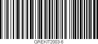 Código de barras (EAN, GTIN, SKU, ISBN): 'GREKIT2003-6'