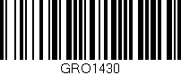 Código de barras (EAN, GTIN, SKU, ISBN): 'GRO1430'
