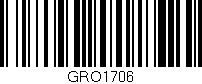 Código de barras (EAN, GTIN, SKU, ISBN): 'GRO1706'