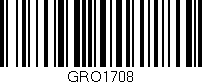 Código de barras (EAN, GTIN, SKU, ISBN): 'GRO1708'