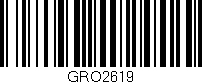 Código de barras (EAN, GTIN, SKU, ISBN): 'GRO2619'