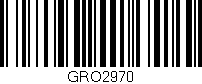 Código de barras (EAN, GTIN, SKU, ISBN): 'GRO2970'