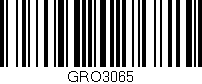 Código de barras (EAN, GTIN, SKU, ISBN): 'GRO3065'
