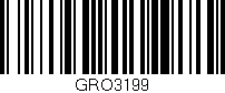 Código de barras (EAN, GTIN, SKU, ISBN): 'GRO3199'