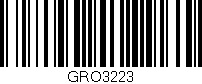 Código de barras (EAN, GTIN, SKU, ISBN): 'GRO3223'