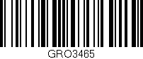 Código de barras (EAN, GTIN, SKU, ISBN): 'GRO3465'
