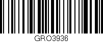 Código de barras (EAN, GTIN, SKU, ISBN): 'GRO3936'