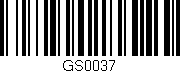 Código de barras (EAN, GTIN, SKU, ISBN): 'GS0037'