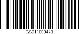 Código de barras (EAN, GTIN, SKU, ISBN): 'GS311009440'