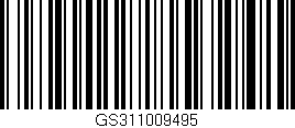 Código de barras (EAN, GTIN, SKU, ISBN): 'GS311009495'