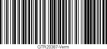 Código de barras (EAN, GTIN, SKU, ISBN): 'GTR20387-Verm'