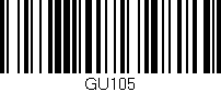 Código de barras (EAN, GTIN, SKU, ISBN): 'GU105'