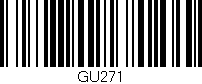 Código de barras (EAN, GTIN, SKU, ISBN): 'GU271'