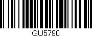 Código de barras (EAN, GTIN, SKU, ISBN): 'GU5790'