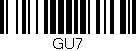 Código de barras (EAN, GTIN, SKU, ISBN): 'GU7'