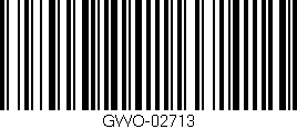 Código de barras (EAN, GTIN, SKU, ISBN): 'GWO-02713'
