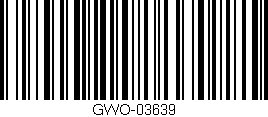 Código de barras (EAN, GTIN, SKU, ISBN): 'GWO-03639'